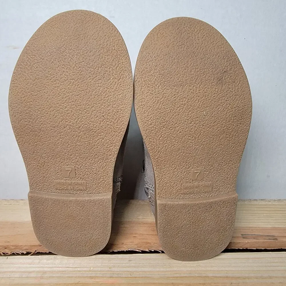 Old Navy Toddler Brown Faux Suede Ankle Boots - Size 7